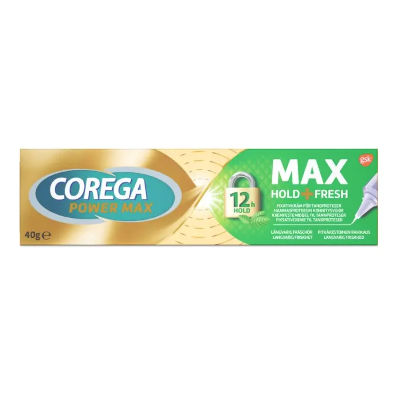 Corega Max Hold+Fresh Denture Fix Glue 40 g